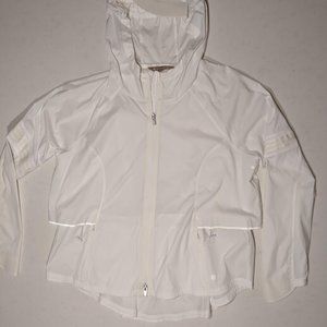 Athleta White Packable Windbreaker